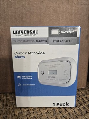 Universal Security Instruments Carbon Monoxide Detector 10-Year Battery
