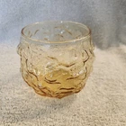 Vintage Anchor Hocking Lido Milano Honey Gold Roly-Poly 8 oz Lowball Tumbler
