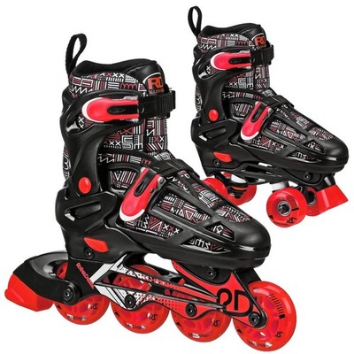 Roller Derby Falcon 2-in-1 Combo Quad and Inline Skates for Kids, Adjustable ...