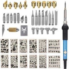 Adjustable Temperature Wood Burning Kit for Pyrography and Crafting