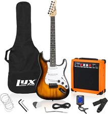 Lyxpro Full Size Electric Guitar With 20w Amp, Package Includes All Accessories,