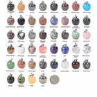 22mm Fashion Gemstone Crystal Stone Cute Apple Pendant Gift Jewelry Making