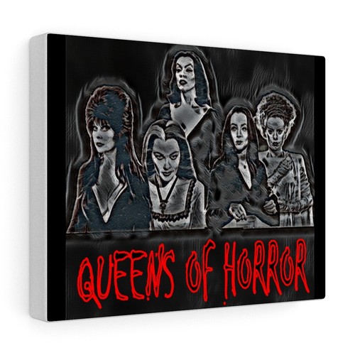 Leinwand Wandbild-Morticia-Lilie Münster-Braut von Frankenstein-Elvira-Vampira - Bild 1 von 11