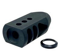 .308 .30 .300 Win Mag Steel Tanker Muzzle Brake 5/8x24 TPI  Free Crush Washer