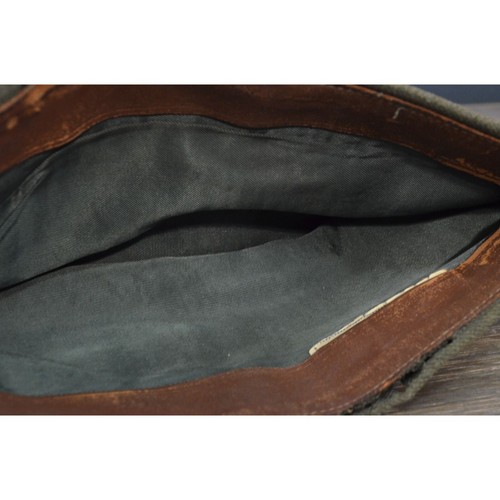 World Ward Era Wool Garrison Cap Olive Green Moth Ridden Pettibone Bros Vintage - Picture 7 of 9