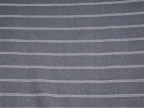 100% Acrylic Patio Chair Cushion ~ Graphite Ticking Stripe ~ 21.5 x 44 x 4 NEW - Picture 2 of 4