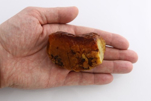 Large Genuine BALTIC AMBER Butterscotch Solid Nugget Stone Piece 83.8g 211202-4 - Picture 9 of 9