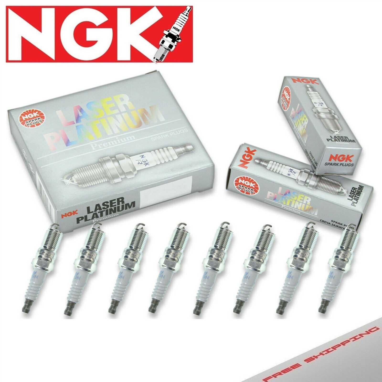 8 Pack NGK Laser Platinum Spark Plugs for 1994-1998 Ferrari F355 GTS V8-3.5L