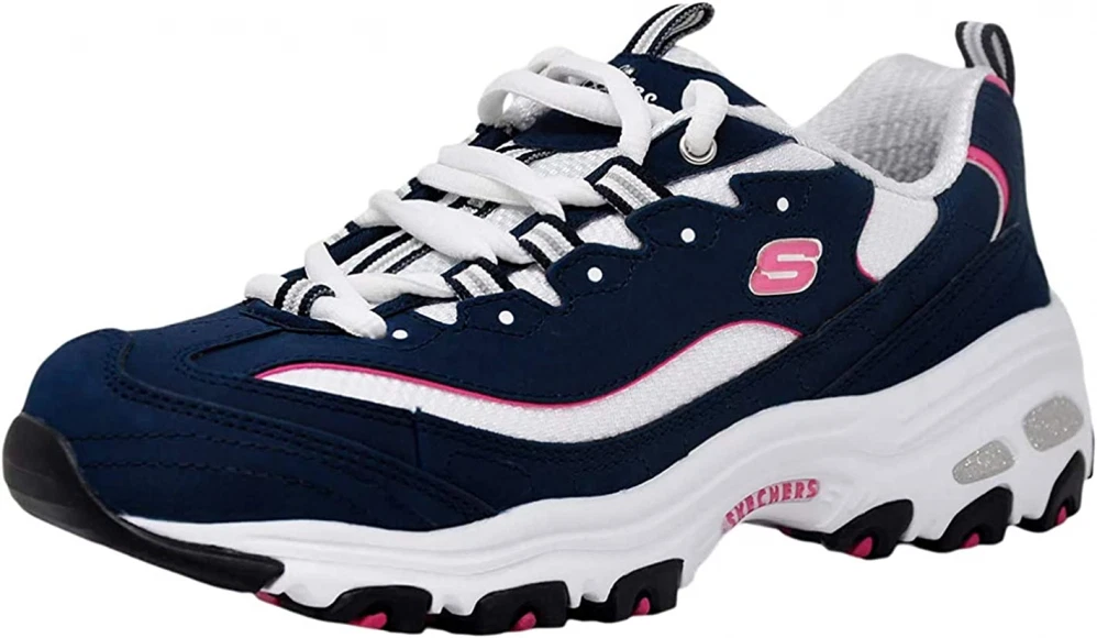 Skechers Sport Women's D'Lites Original Non-Memory Foam Lace-Up Sneaker