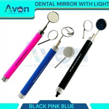 Teeth Inspection Oral Mirrors with Color Handle & #4 + #5 Mirror Heads (3 Pack)