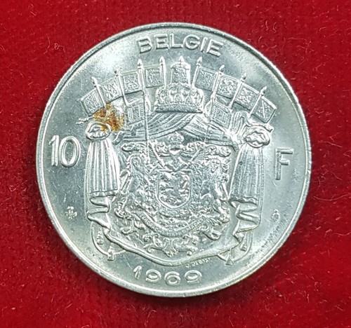 10 Franc Francs Belgium 1969 Coin Coin Belgium BELGIQUE Francs - Picture 2 of 2