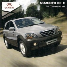 Kia Sorento XE-C 2.5 CRDi Van 2009 UK Market Foldout Sales Brochure