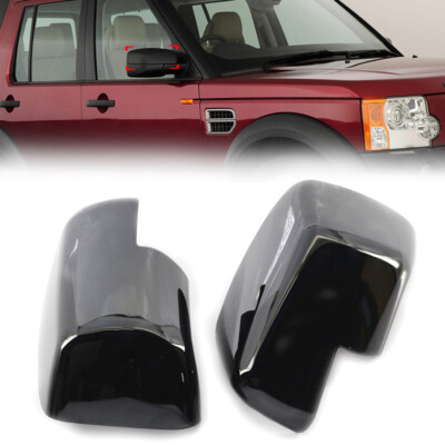 2x Mirror Cover Caps For Land Rover Discovery 3 Freelander 2 Range Rover Sport