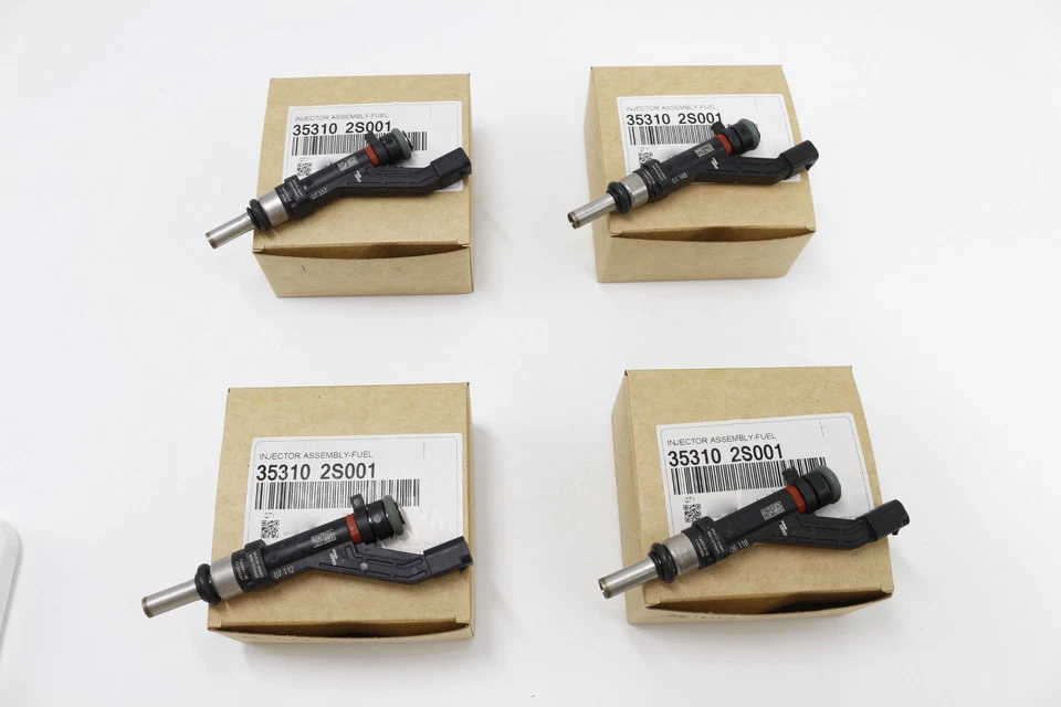 Inyector de combustible 4 piezas para Hyundai Sonata Genesis G80 KIA K5 2,5 L 2020-24 353102S001 Foto 3 de 4