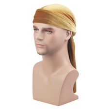 Samt Durag Silky Hut Cap Unisexe Premium Designer Doo Rag Welle Woard J