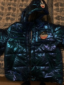nasa metallic puffer jacket