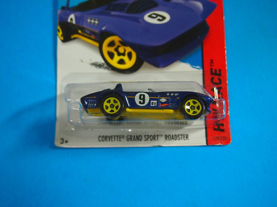 Mattel Hot Wheels Car Blue Corvette Grand Sport Roadster HW