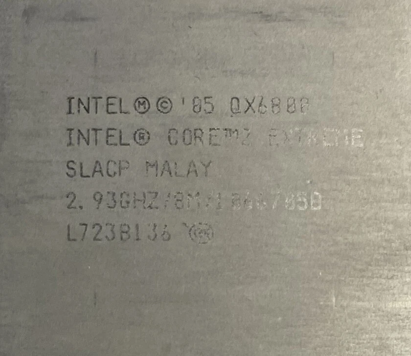 Intel Core 2 Extreme SLACP QX6800 2.933GHz 8MB 1066MHz Socket 775 Processor - Image 2 of 4