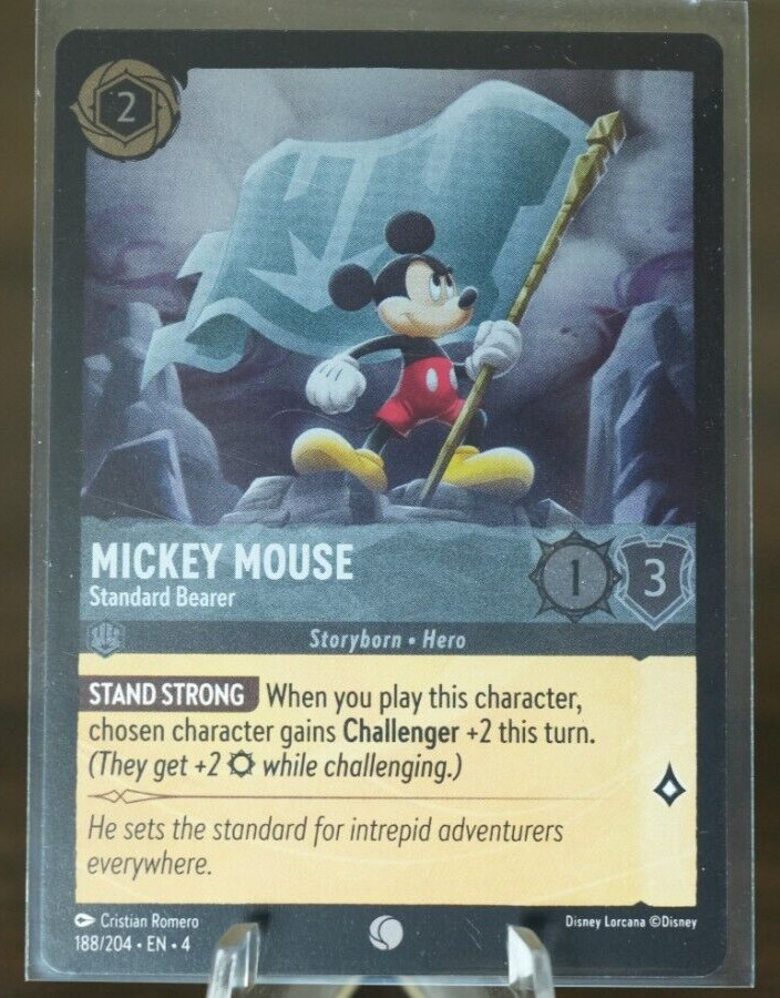 Disney Lorcana TCG Mickey Mouse 188/204 Cold Foil Common Ursula's Return NM
