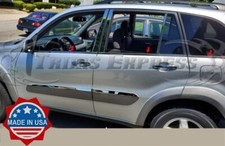 Fit2001-2005 Toyota Rav4 6pc Window Sill Trim Chrome Overlay Stainless Steel Fit2001-2005 Toyota Rav4 6pc Window Sill Trim Chrome Overlay Stainless Steel