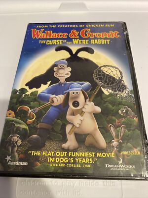 DVD WALLACE GROMIT: THE CURSE OF THE WERE-RABBIT - Factory Sealed