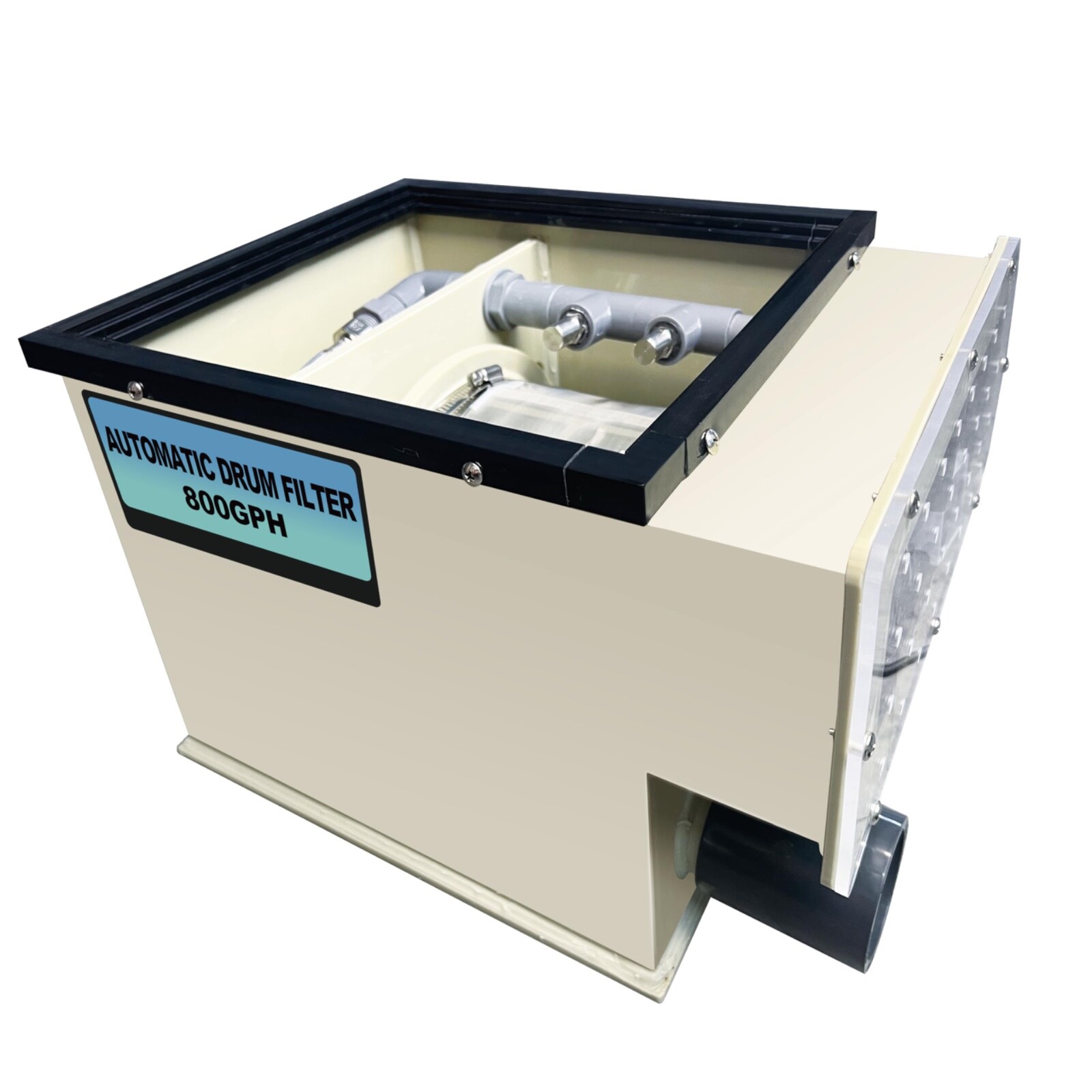 Elelife Automatic Drum Water Filter Pool Aquarium Pond External Canister 800 GPH