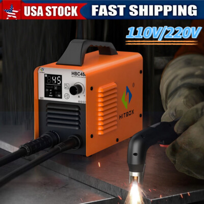 110/220V Dual Voltage HITBOX Plasma Cutter - 45A Non-HF Non-Touch Arc Household.