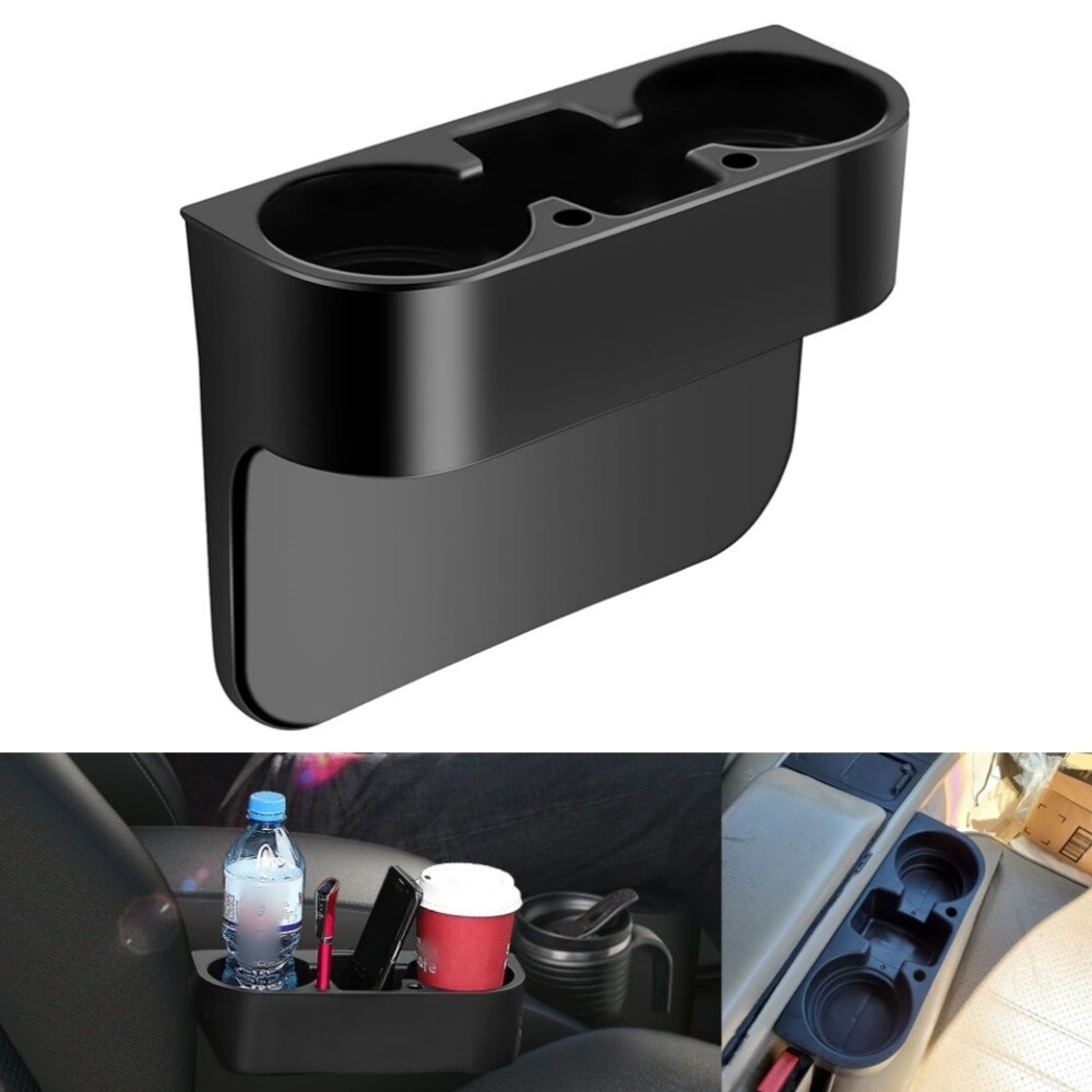 IMounTEK Car Seat Seam Wedge Cup Holder – Folding Drink Bottle Mount – Adjustable Storage Organizer