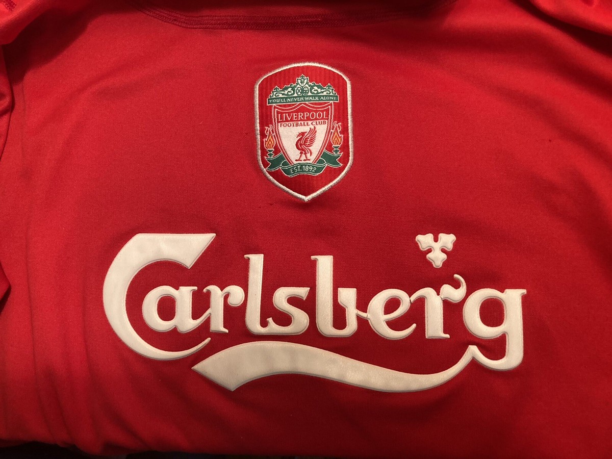 Reebok Liverpool 2002-2004 Home #4 Jersey | eBay