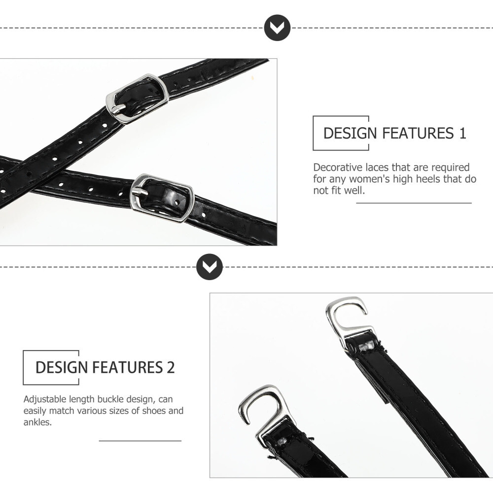 APL 2 Paia Lacci Anticaduta Tacco Alto Donna Cinghie Scarpe