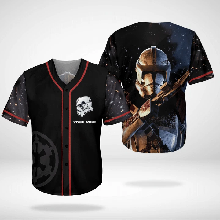 Personalized Star Wars Stormtrooper Baseball Jersey Shirt