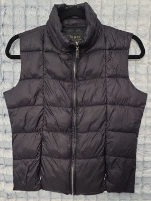 Black Full Zip Puffer Vest Women's Medium Outdoor Hiking INSO Collection