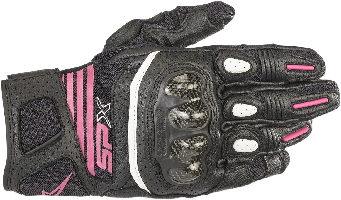 Women's SPX Air Carbon V2 Gloves Black/Fuchsia X-Small Alp. 3517319-1039-XS