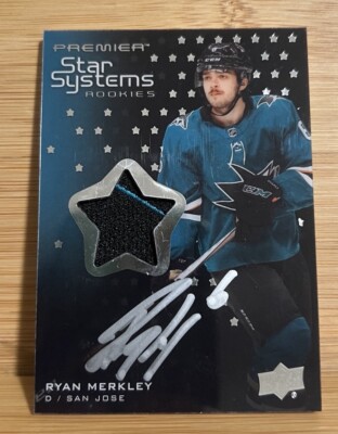 2021-22 Upper Deck Premier Ryan Merkley Star Systems Rookie Patch Auto 001/149