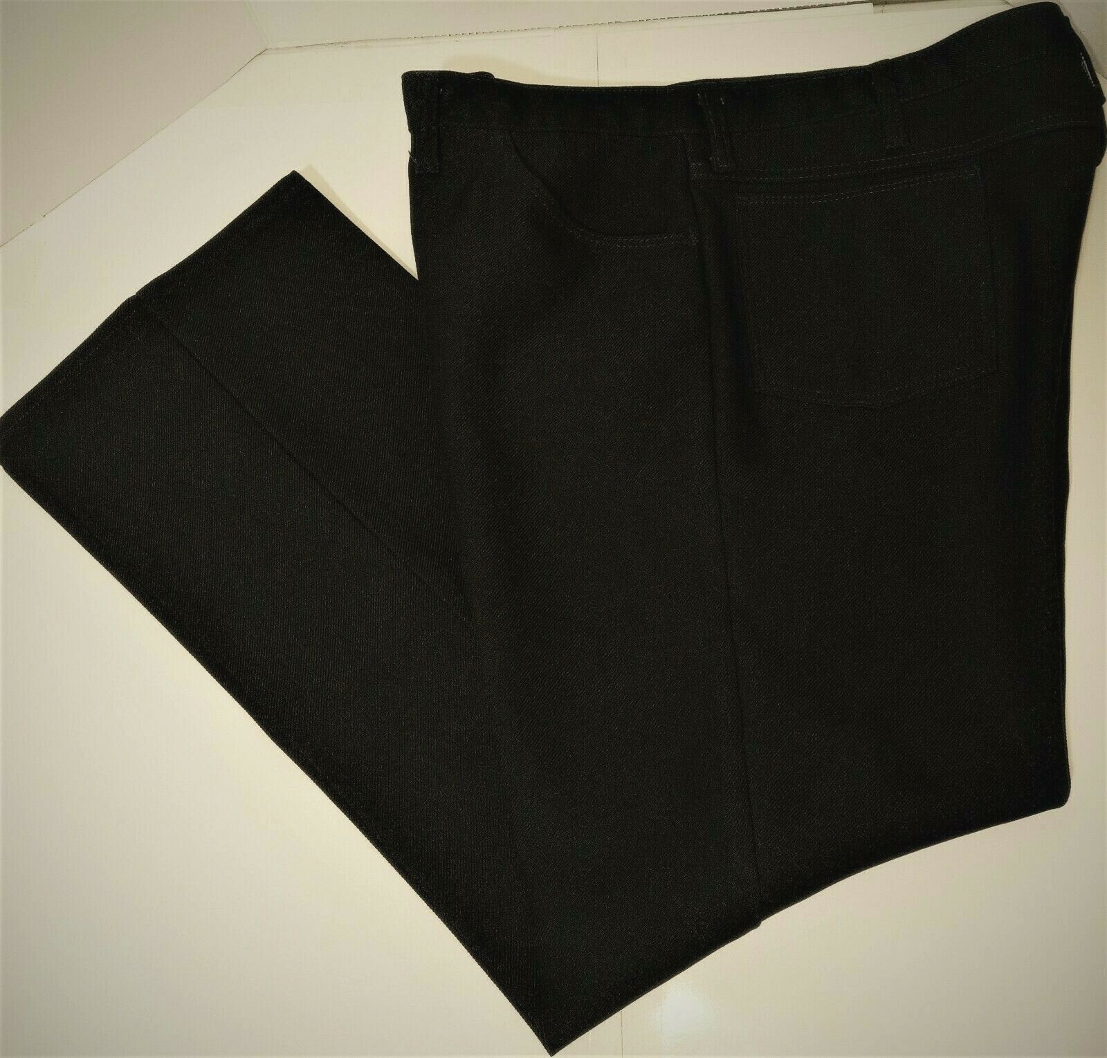 Men's Wrangler Wrancher 82BK Dress Jeans 42 x 30 Black Bootcut