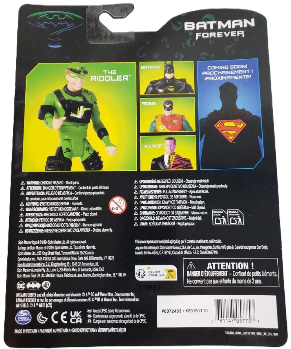 THE RIDDLER Spin Master BATMAN FOREVER DC Retro Collection Target