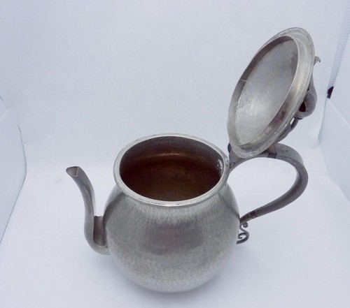 Vintage Serge Nekrassoff Hand Wrought Pewter Coffee Tea Pot 23714 - Picture 2 of 6