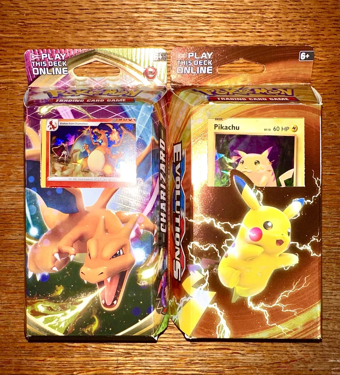 Pokemon Mewtwo & Pikachu XY Evolutions TCG Card Game Decks - 60 Cards Each : Toys & Games