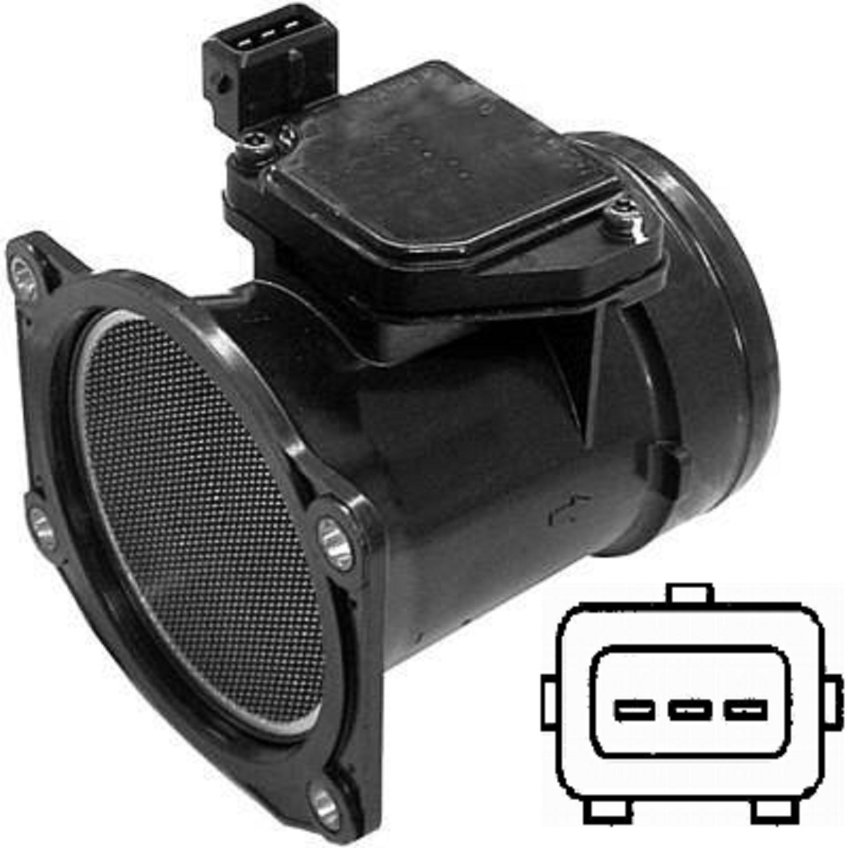 Débitmètre d'air Audi A4 Quattro 1.8 i capteur de masse d'air essence