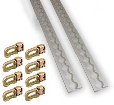 2M Anchor Track Tie Down Point Rail Double Stud Fitting Trailer Caravan L-Track