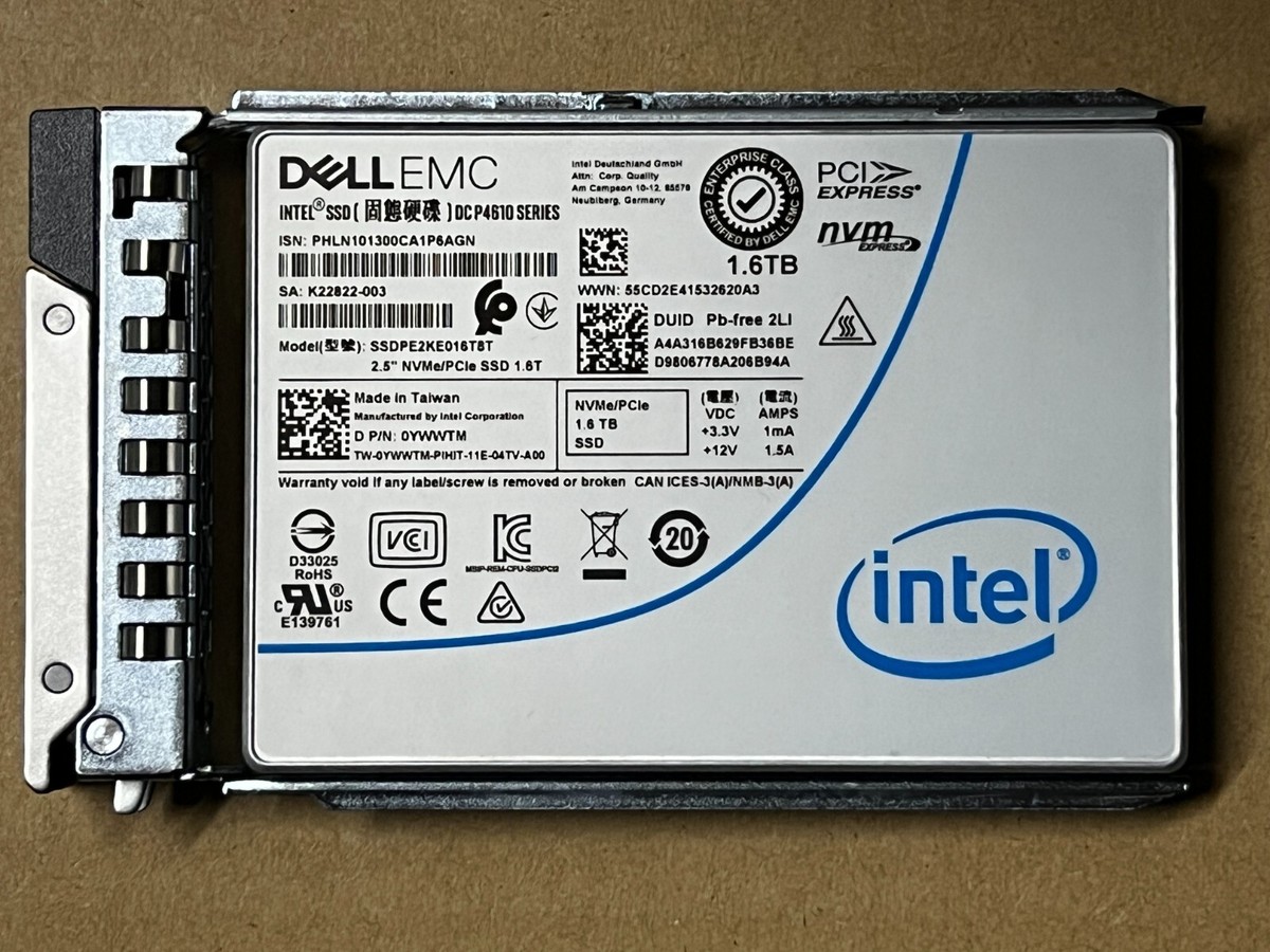 Dell Enterprise NVMe SSD Mix Use PCIe Gen3 DC P4610