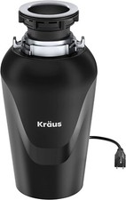 Kraus KWD100-75MBL WasteGuard Kitchen Garbage Disposal Continuous Feed 3/4 HP