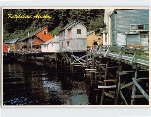 Postcard Creek Street Ketchikan Alaska USA | eBay