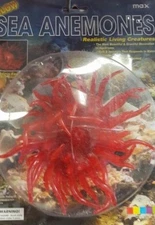 Glowing 4 or 6 inch Sea Anemone Realistic Decoration for Fish Tank Choose Color!
