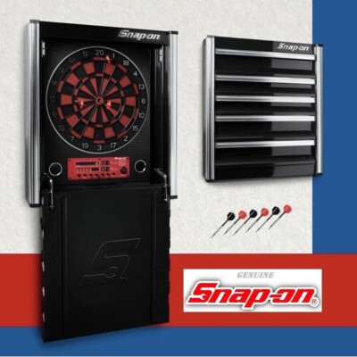NIB SNAP-ON TOOL EPIQ ELECTRONIC WALL MOUNT DARTBOARD w/Darts