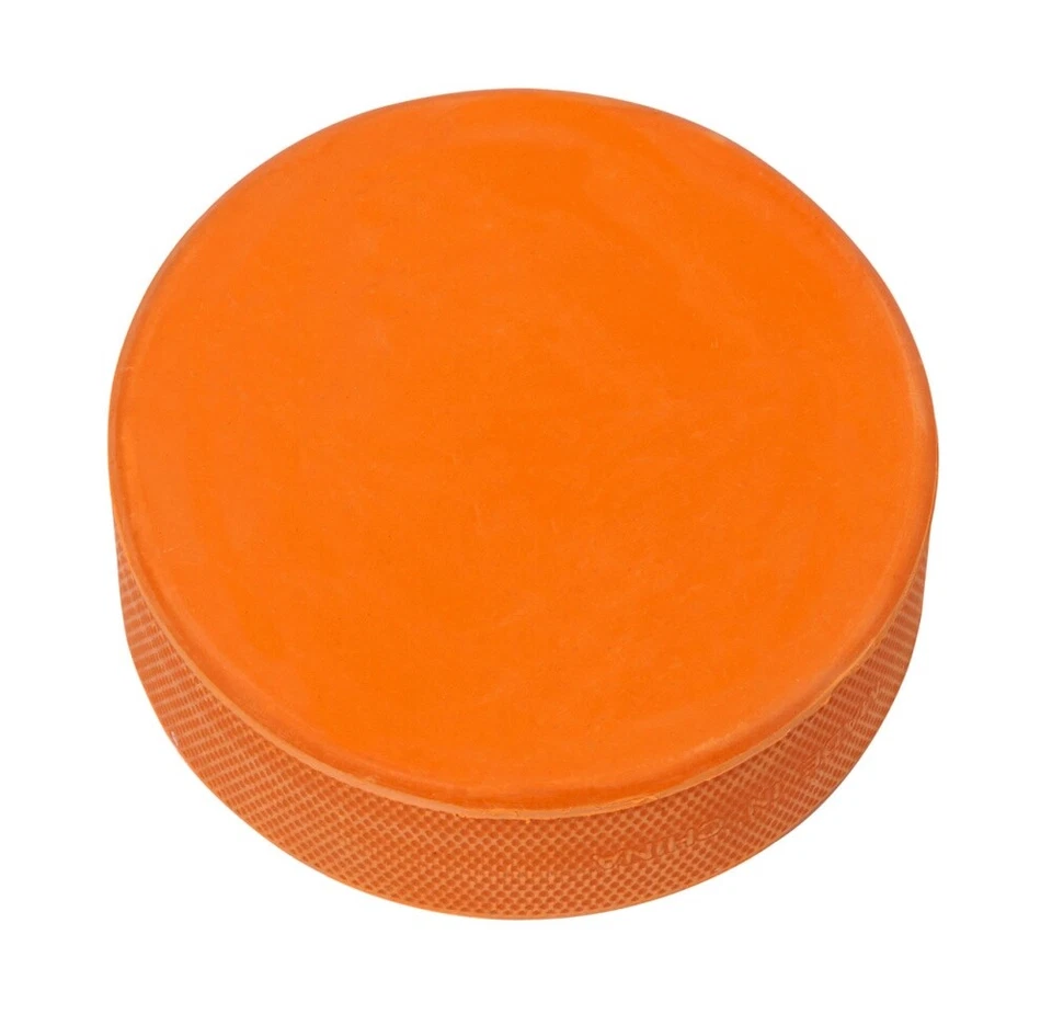 MARKENLOS WINNWELL Puck Orange SCHWER (283 Gramm) EISHOCKEY SCHUSSTRAINING STICKHANDLING