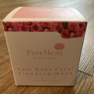 PUREHEALS Real Rose Petal Sleeping Mask 100g - NEW - FREE SHIPPING