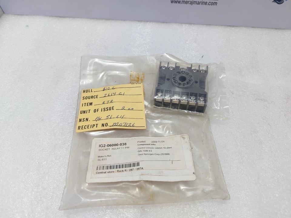 AMF Potter And Brumfield 27E123 Socket Relay 11 PIN 10A 300V - Lot of 2PCs - Image 2 of 4