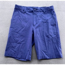 Vineyard Vines Shorts Boys 14 Whale Logo Chino Blue Flat Front