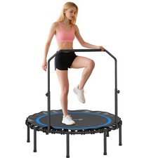48" Rebounder Trampoline for Adults, Foldable Trampoline, Blue